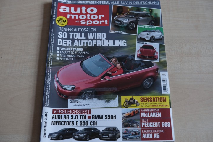 Deckblatt Auto Motor und Sport (06/2011)